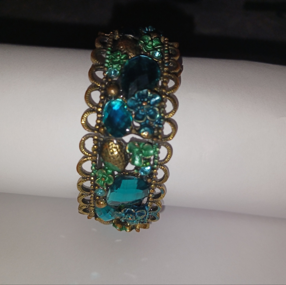 Brass cuff bracelet